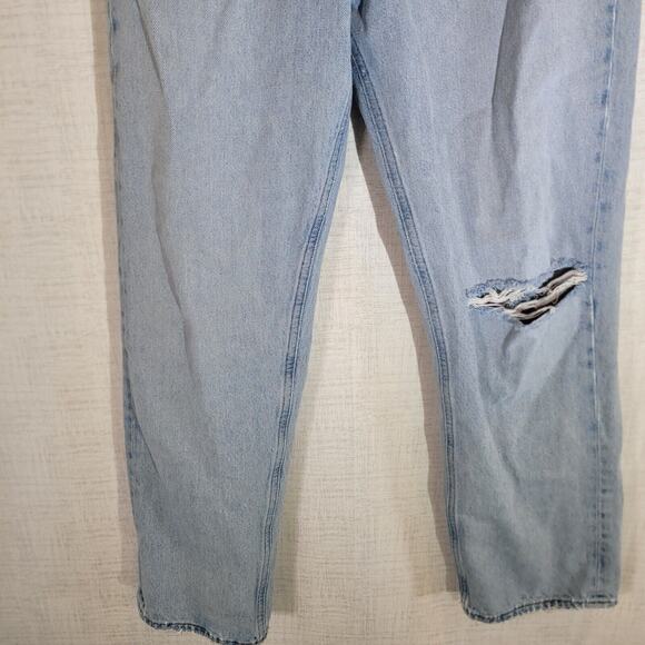 Agolde 90s Jeans Womens 28 Distressed Raw Hem Denim Stretch Pockets Pants READ - Picture 3 of 14
